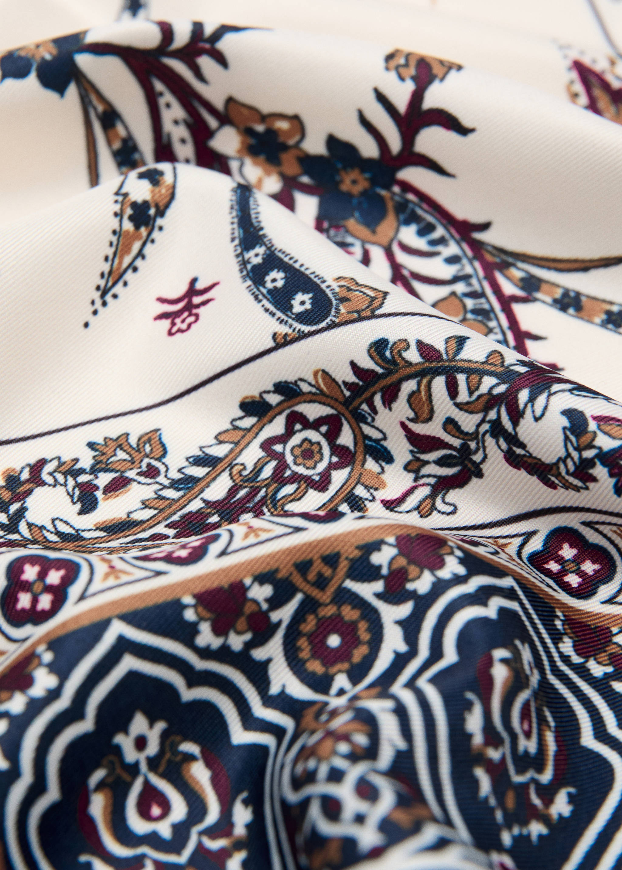 Paisley print scarf - Medium plane