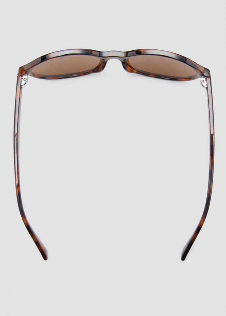 Rectangular-frame sunglasses — Chocolate