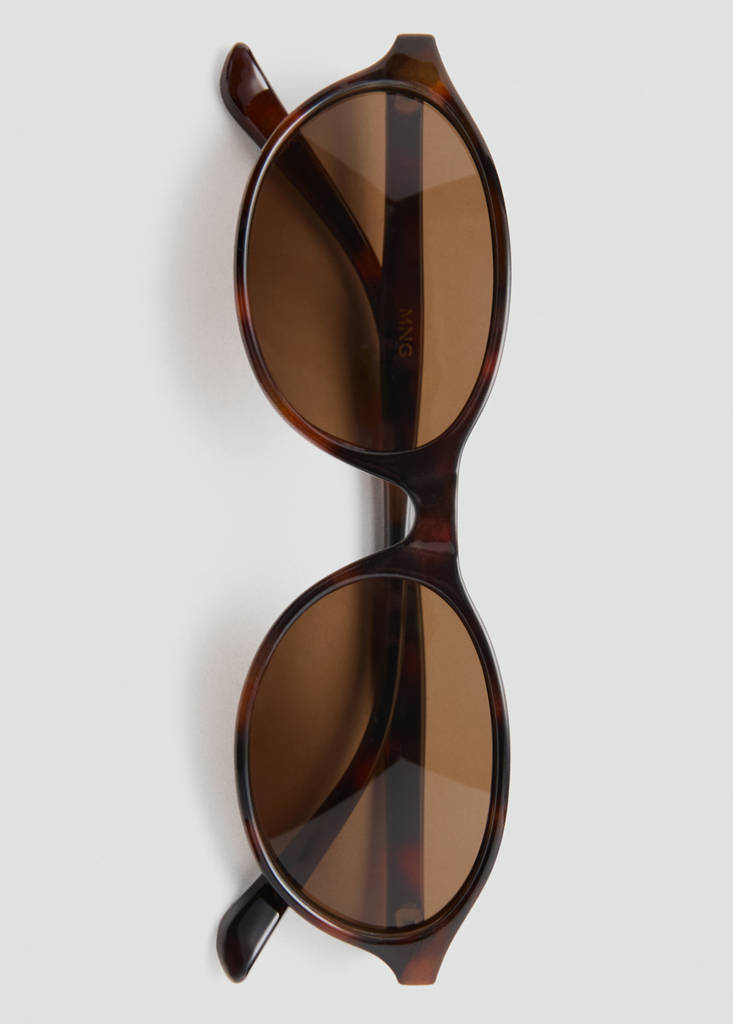 Rectangular-frame sunglasses — Chocolate
