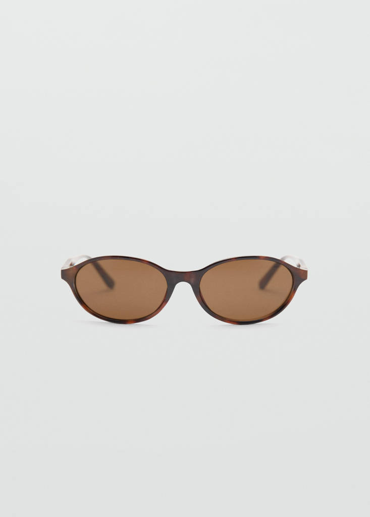 Rectangular-frame sunglasses — Chocolate