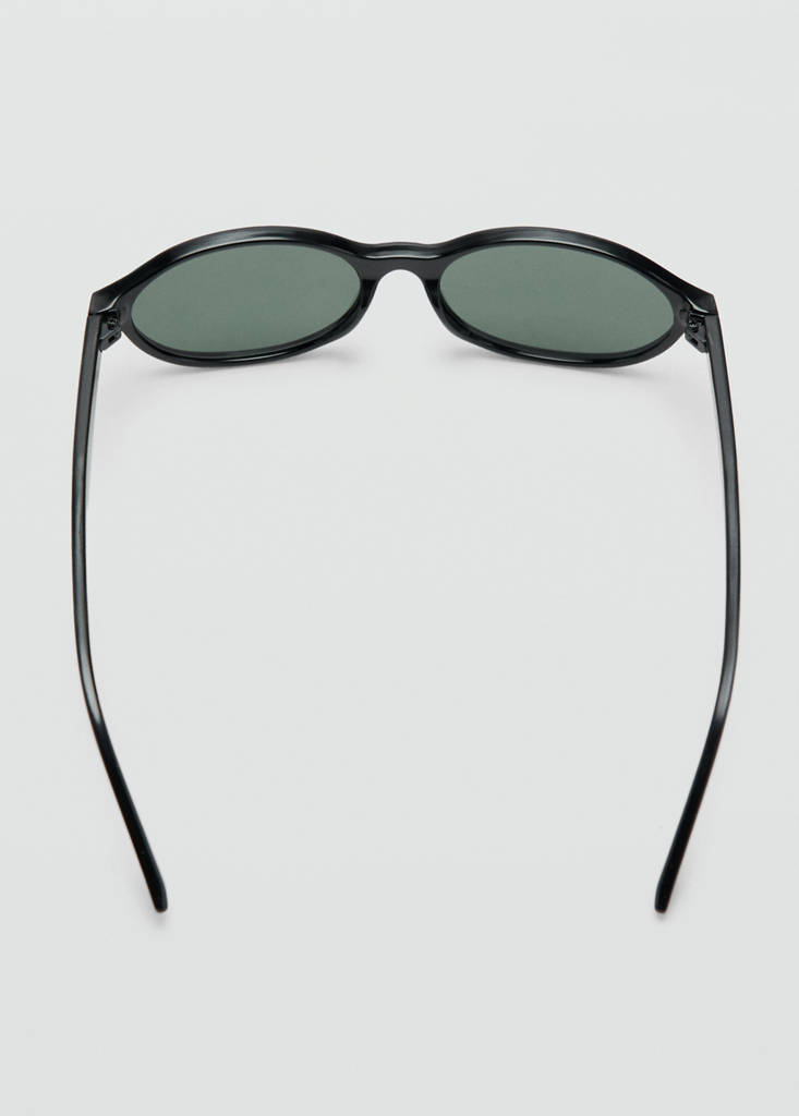 Rectangular-frame sunglasses — Black