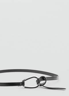 Thin belt with maxi-buckle — Black 2