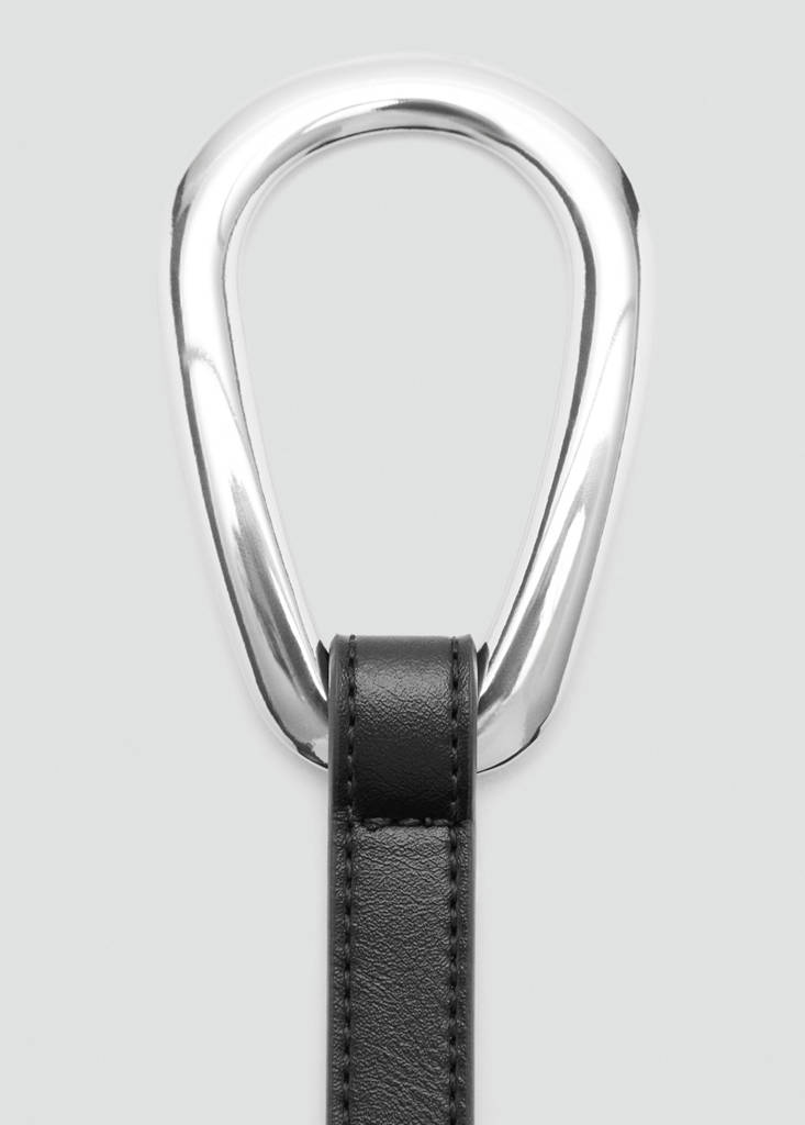 Thin belt with maxi-buckle — Black
