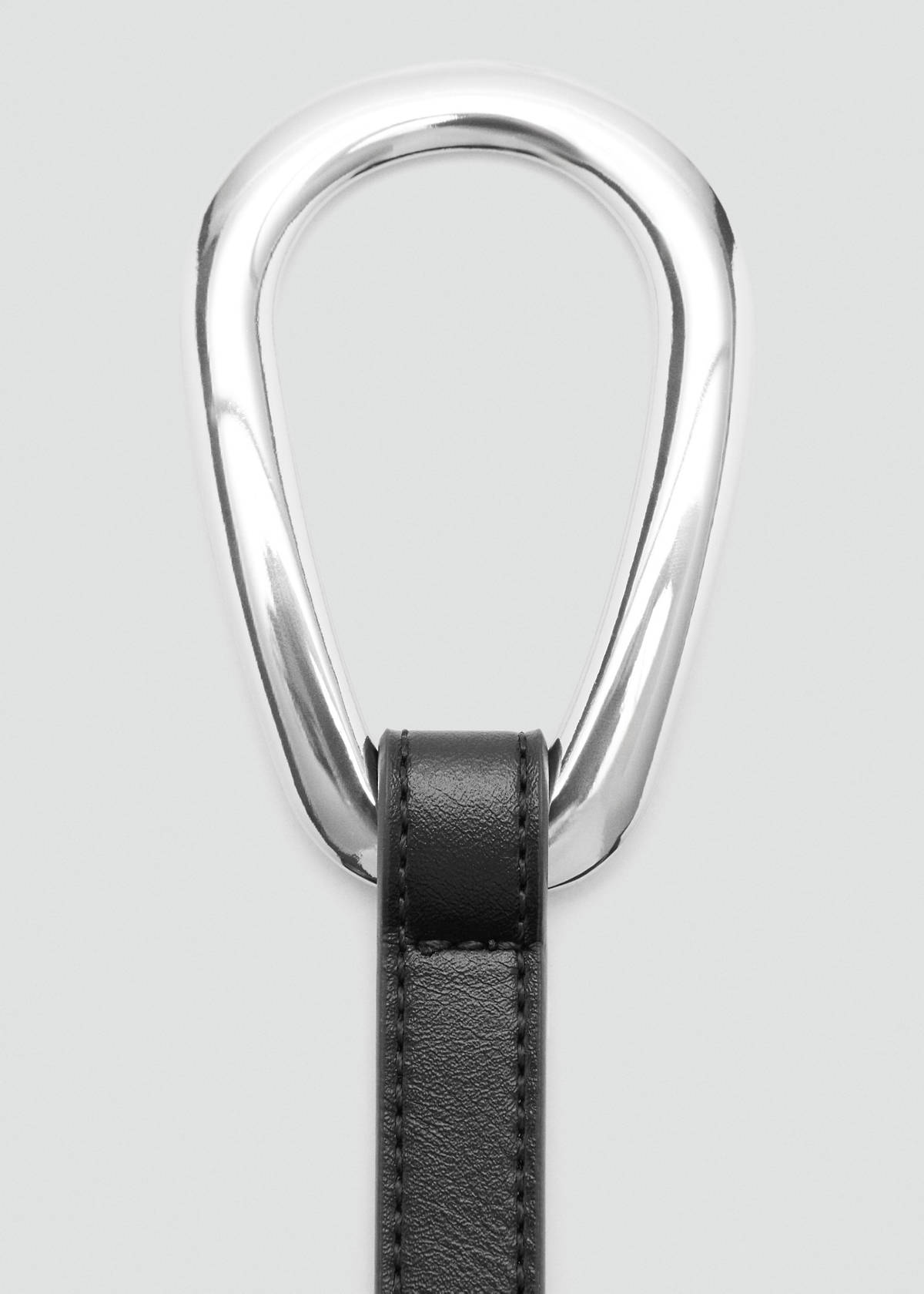 Thin belt with maxi-buckle — Black