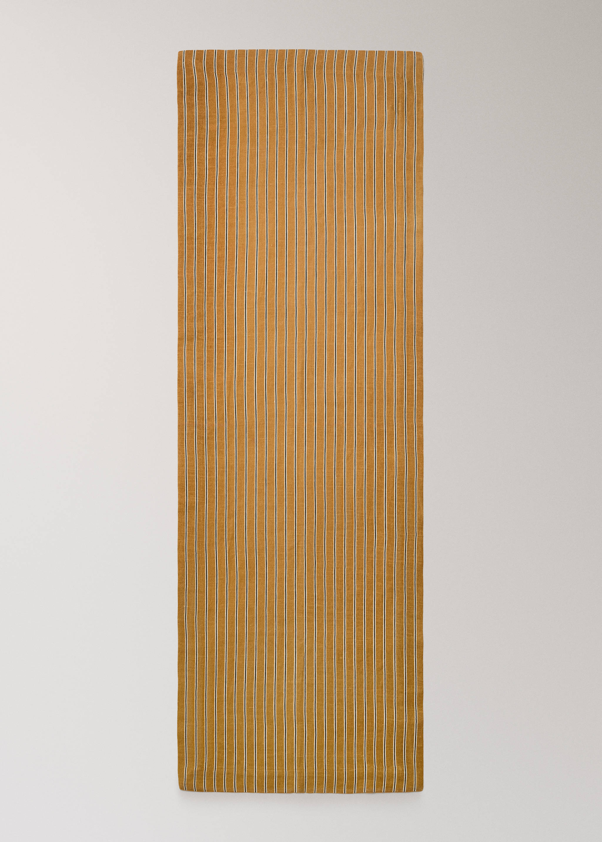 Linen cotton striped table runner - Details of the article 3