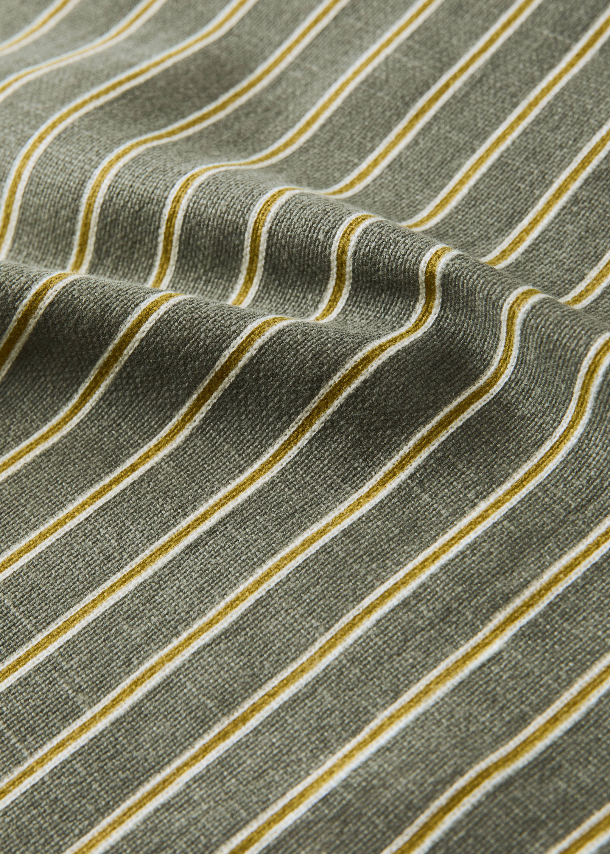 Linen cotton striped table runner - Details of the article 1