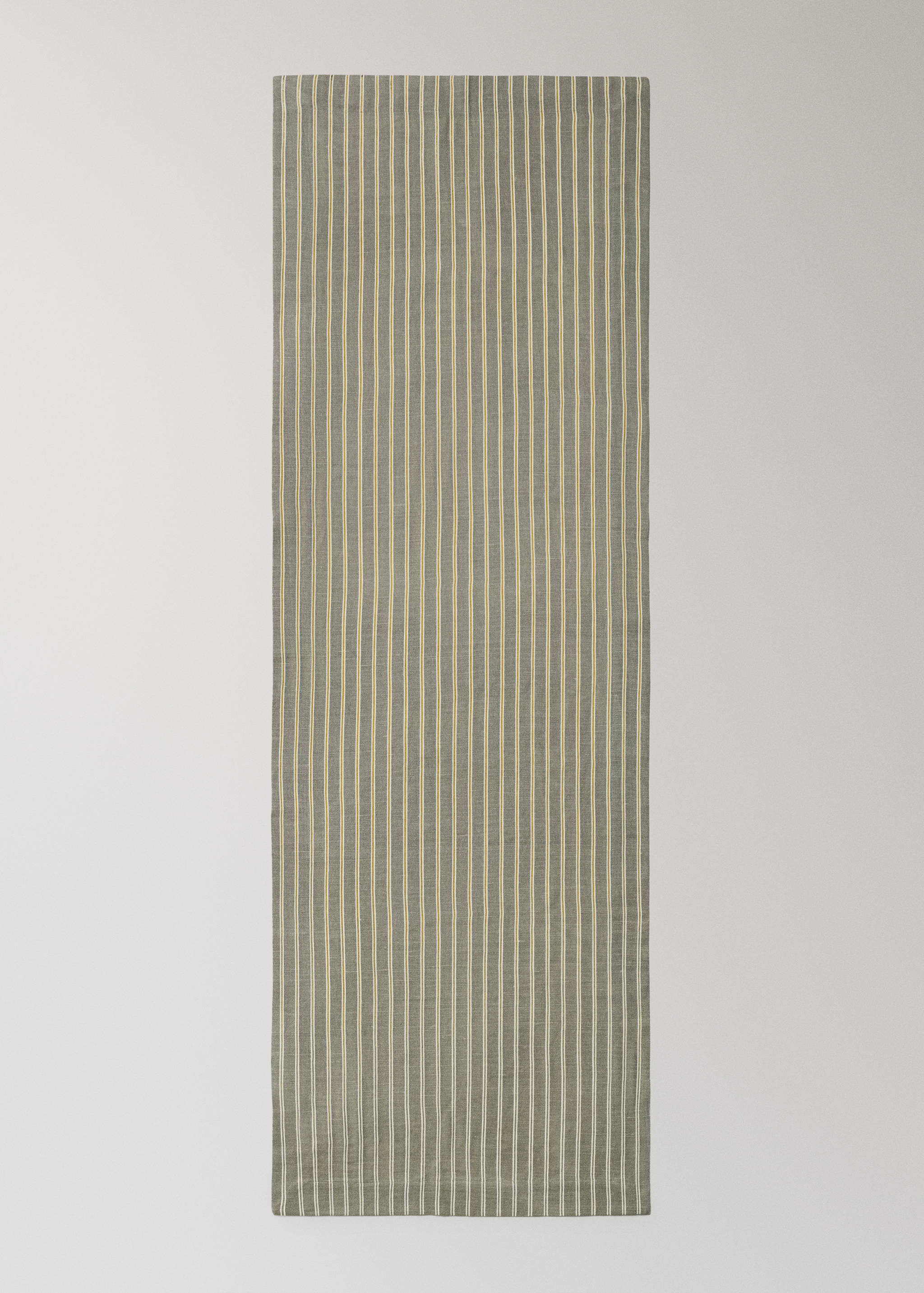 Linen cotton striped table runner - Details of the article 3