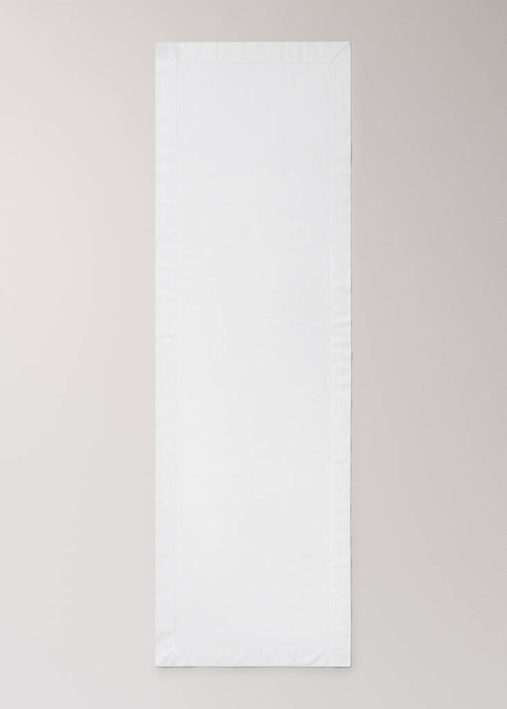 Cotton table runner with drawn threadwork - thumbnail 5