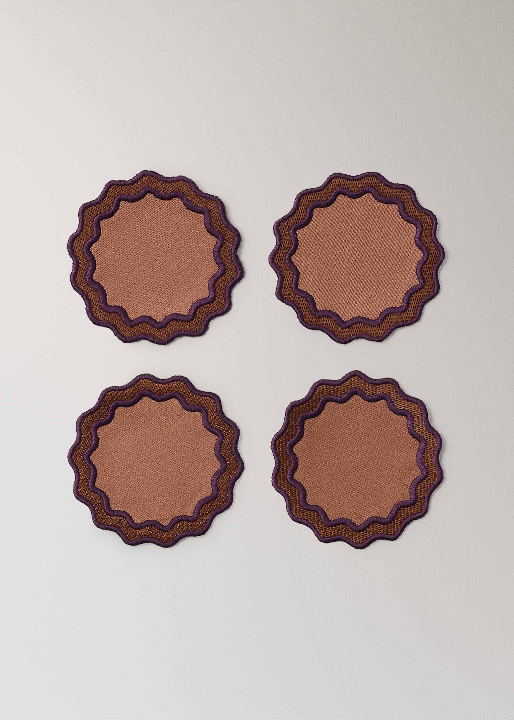 100% cotton geometric placemats - Article without model, Burnt Orange. Ref: 37092553-00.