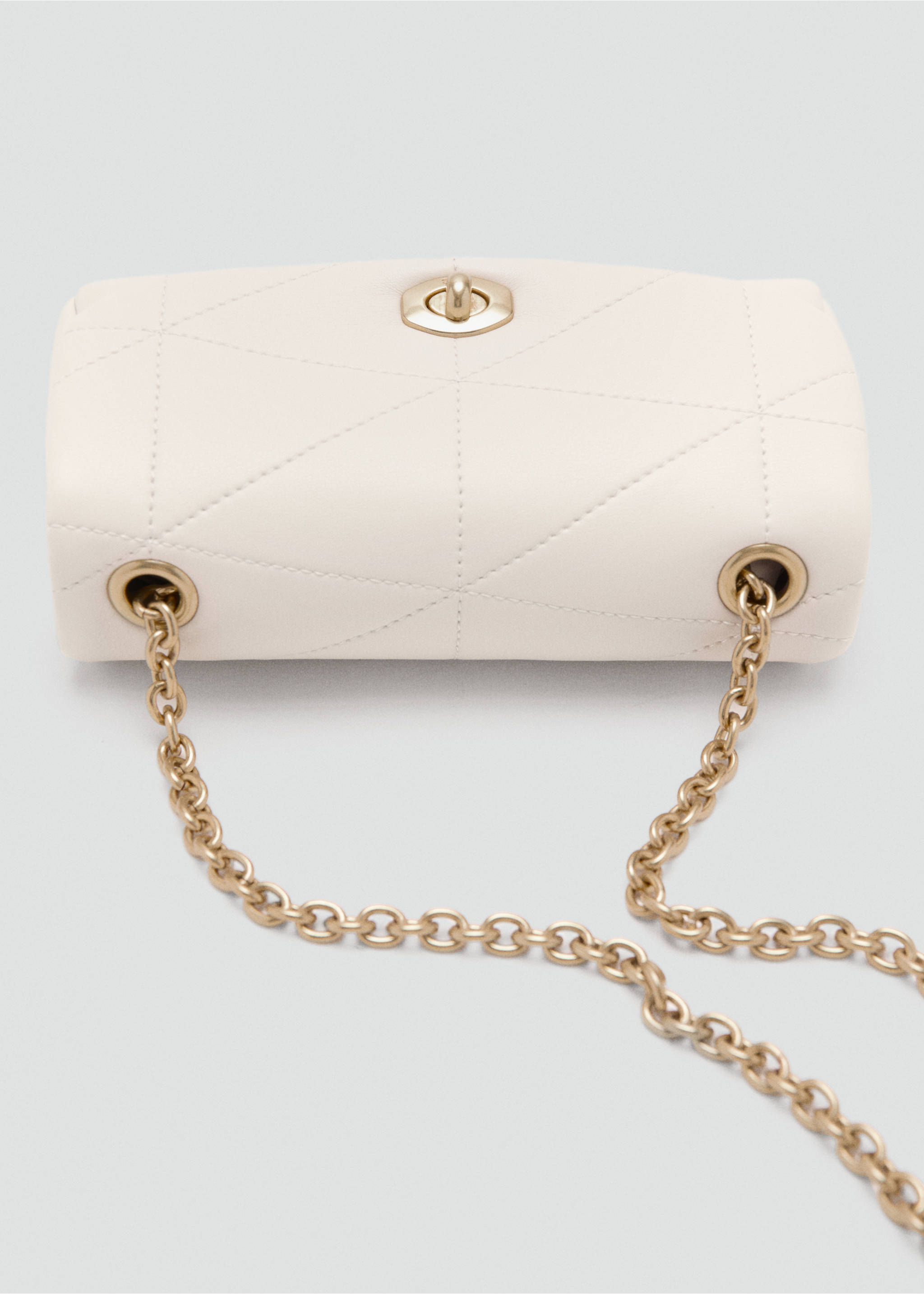 Crossbody bag with flap - Details of the article 2, Off White. Ref: 37092555-00.