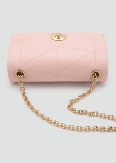 Crossbody bag with flap — Nude 3