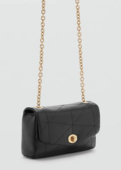Crossbody bag with flap — Black 1