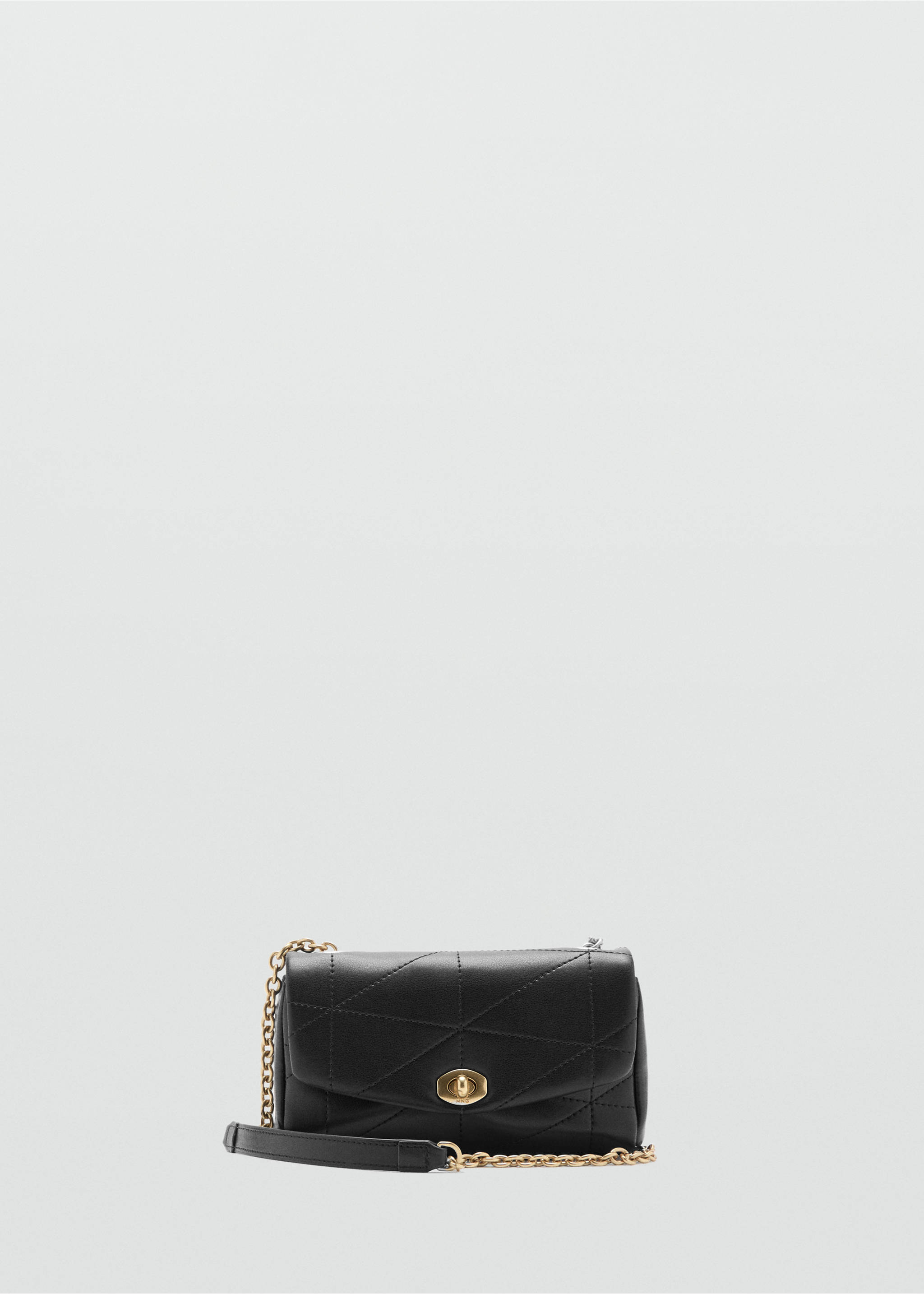 Crossbody bag with flap - Article without model, Black. Ref: 37092555-00.