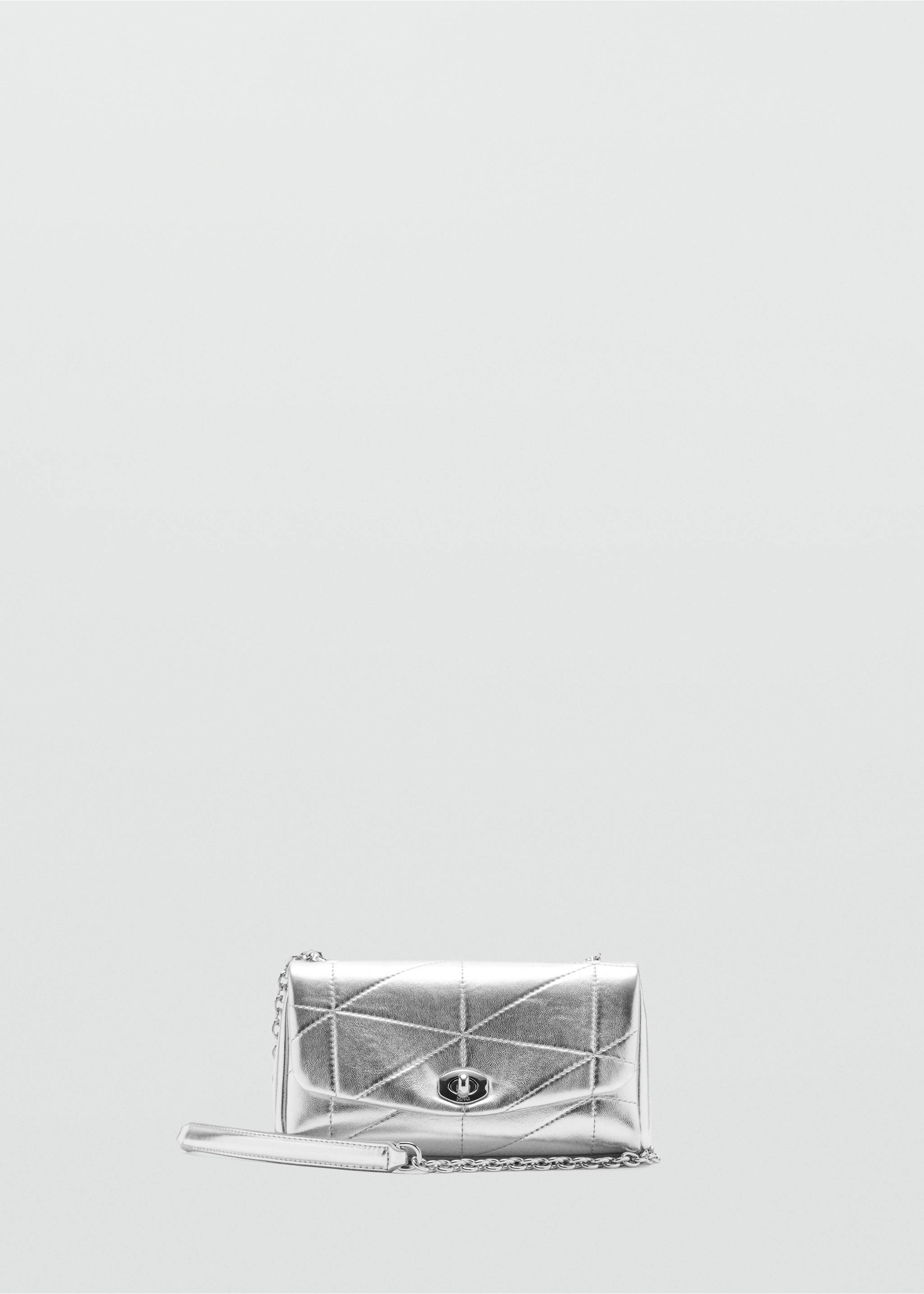 Crossbody bag with flap - Article without model, Silver. Ref: 37092555-00.