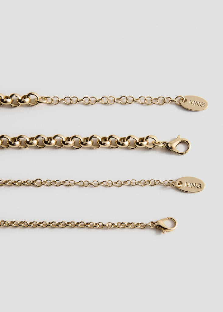Set of combined bead pendants — Gold