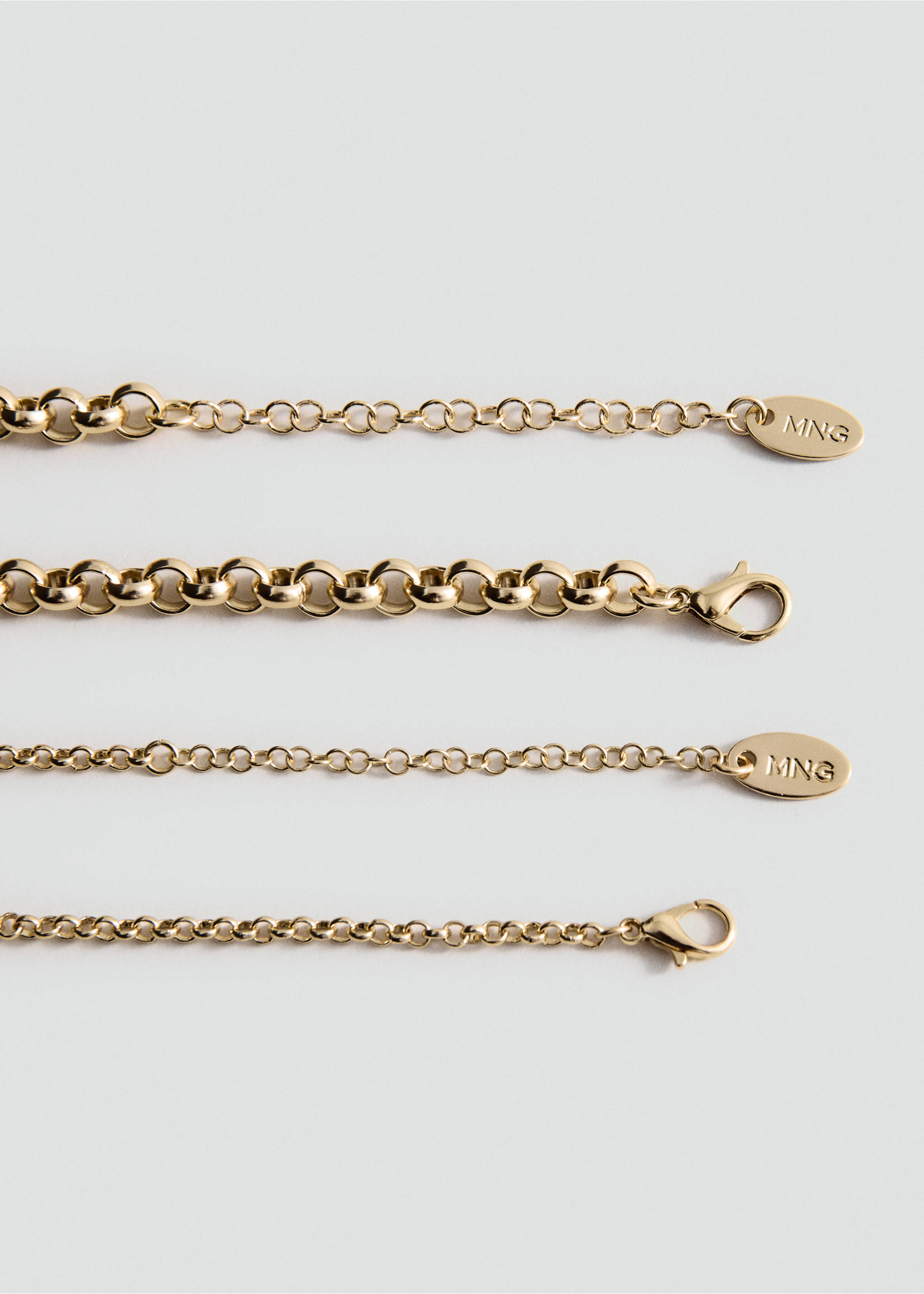 Set of combined bead pendants - Details of the article 1, Gold. Ref: 37092556-00.