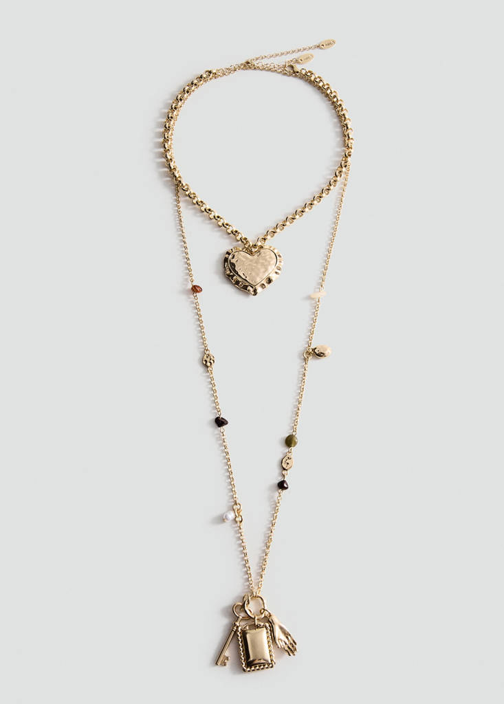 Set of combined bead pendants — Gold