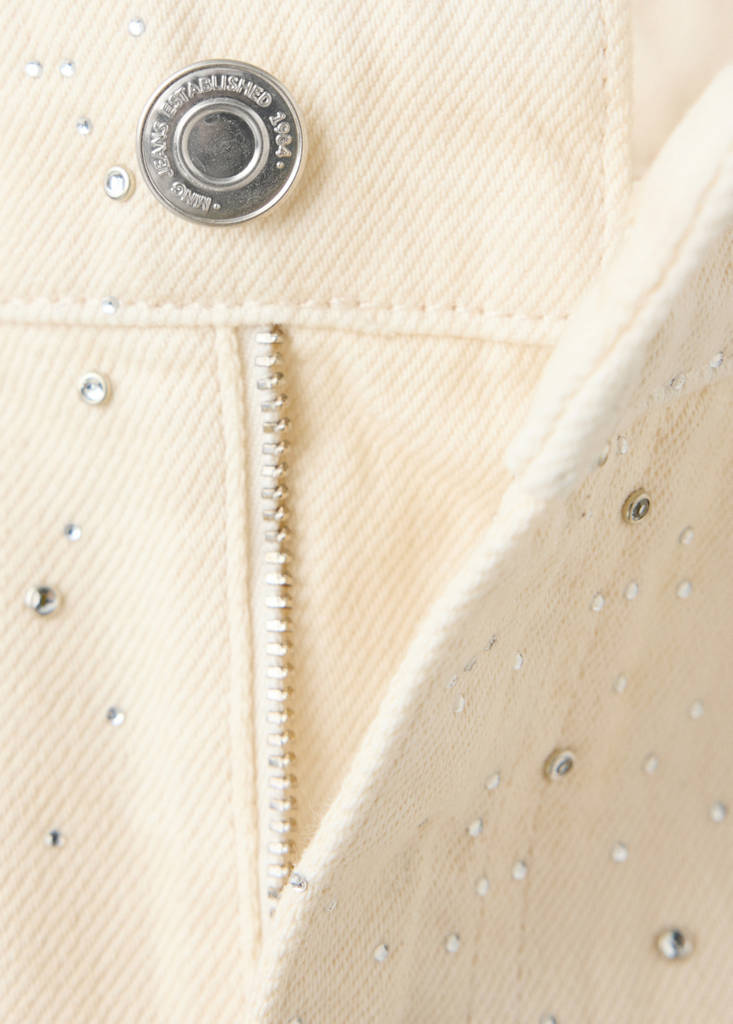 Strass denim skirt — Off White