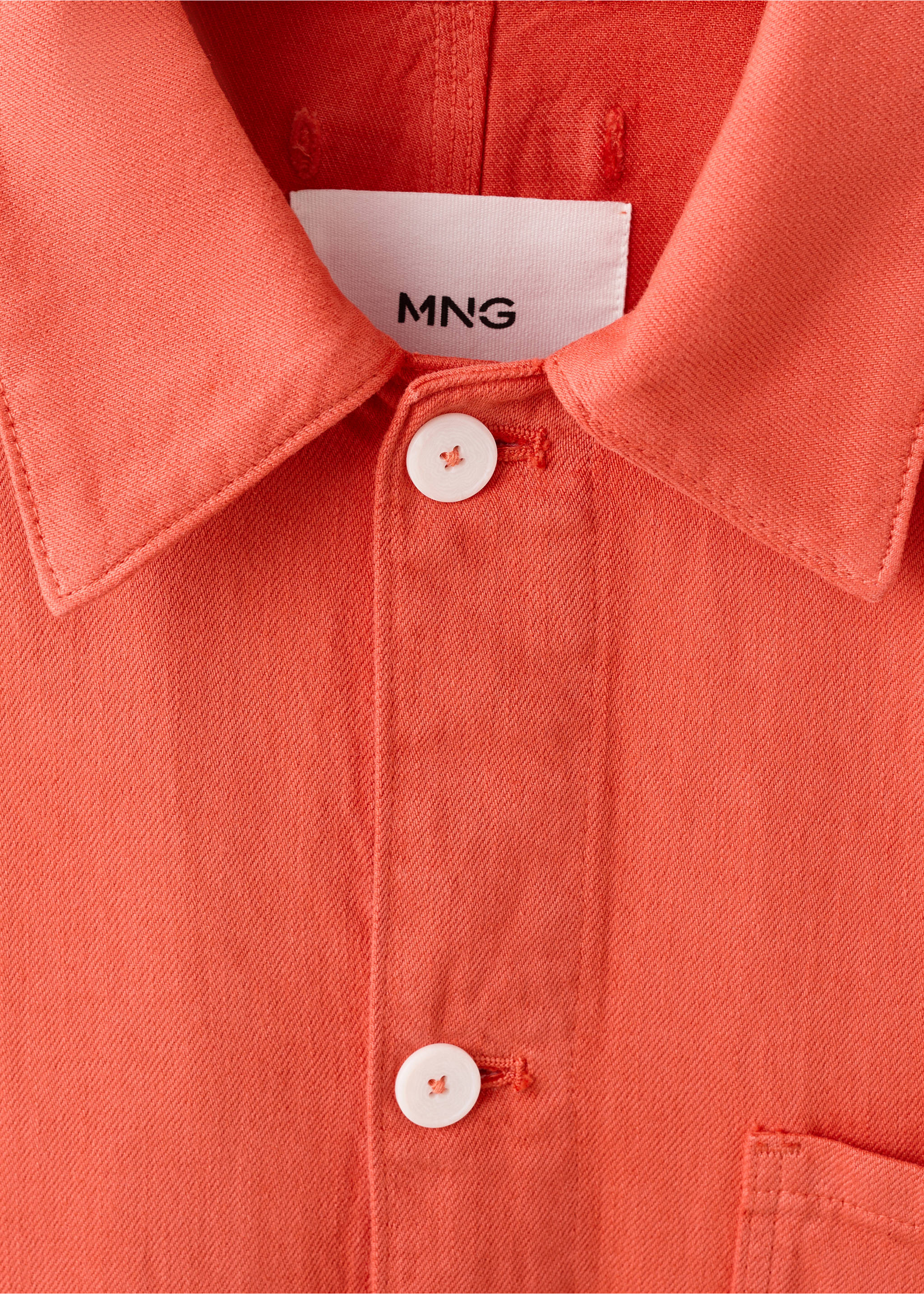 Overshirt clay - Деталь изделия 8, Кораллово-красный. Ref: 37092888-00.