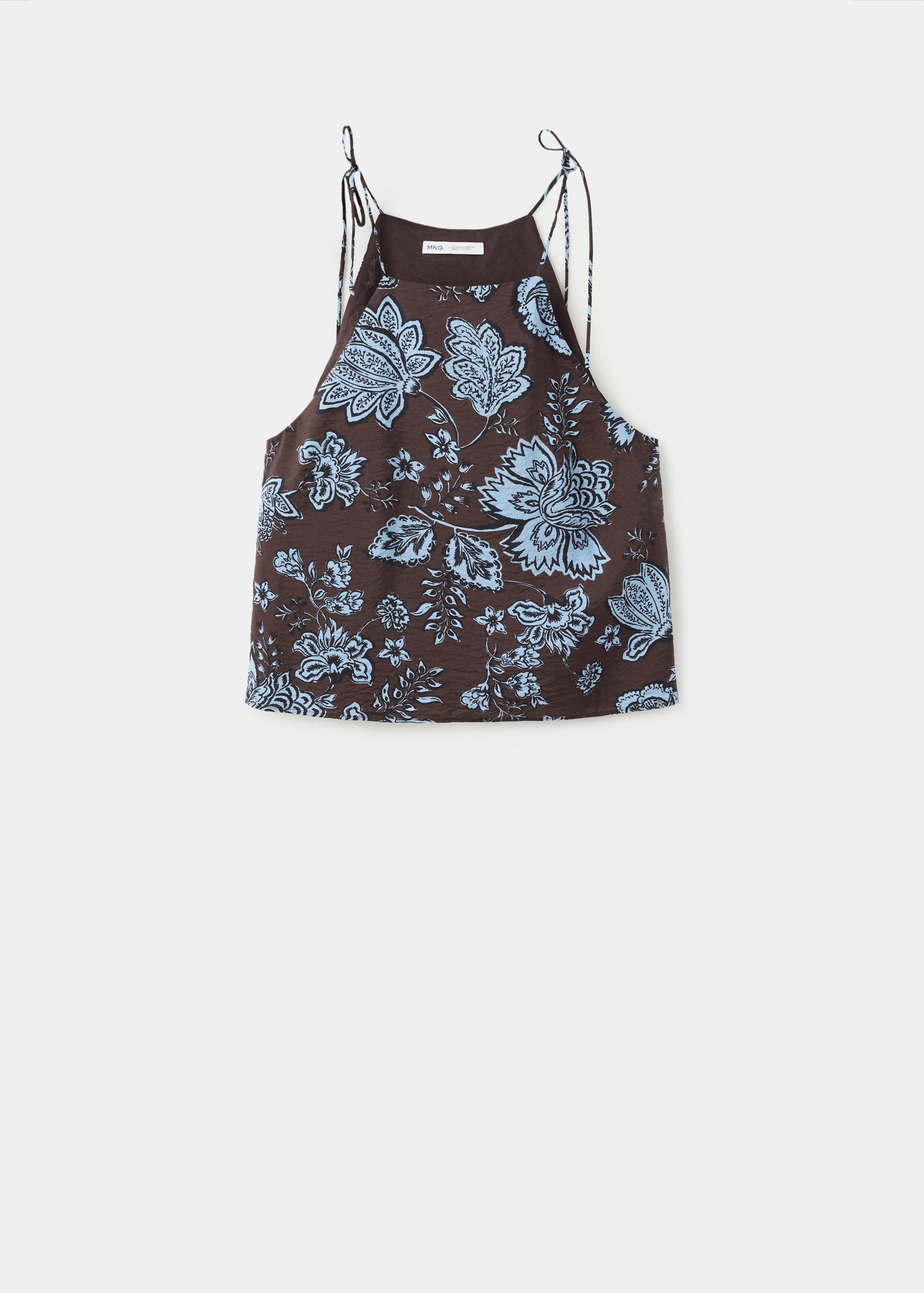 Floral print halter top - Article without model