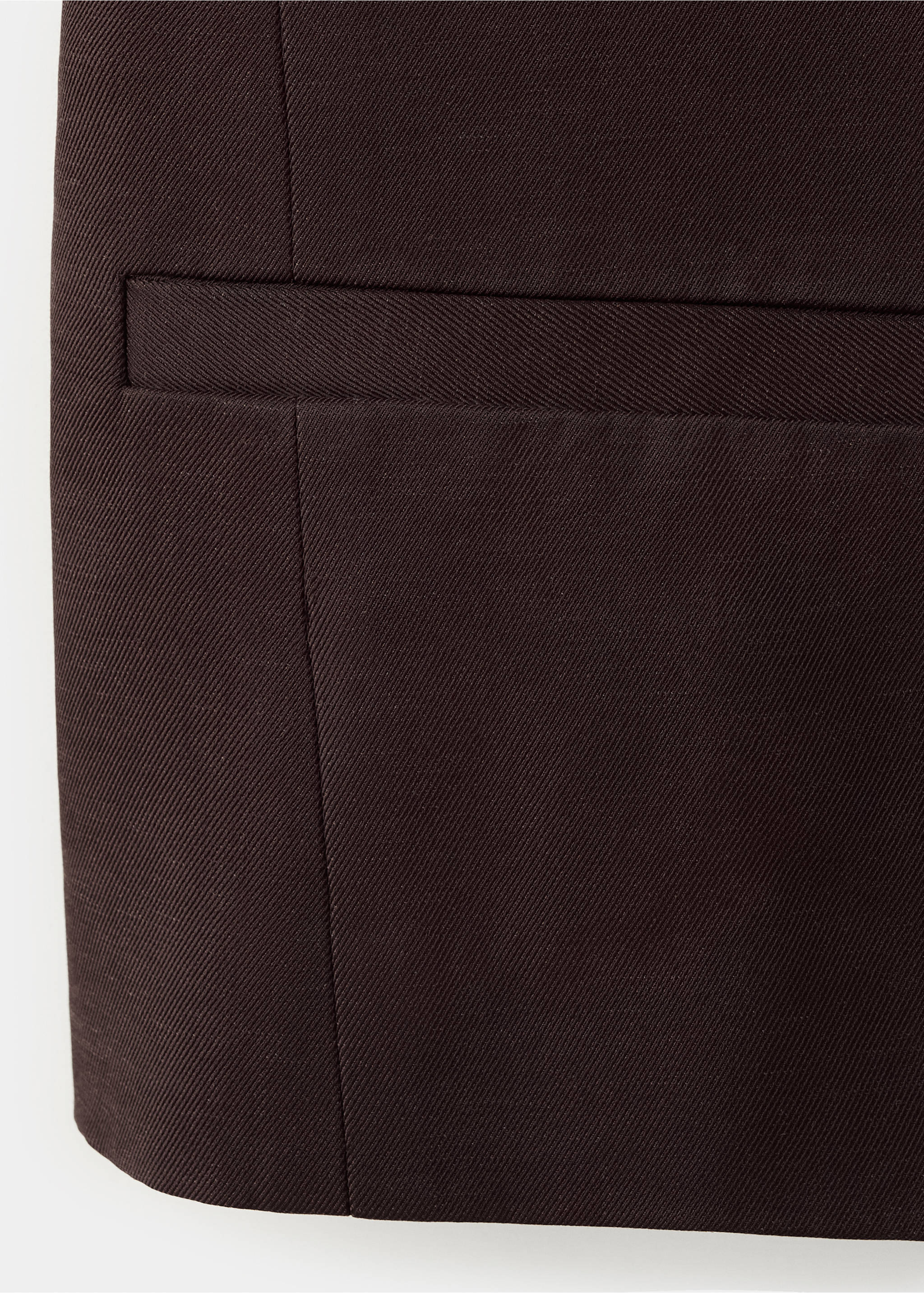 Lyocell buttoned gilet - Details of the article 0, Chocolate. Ref: 37092891-00.