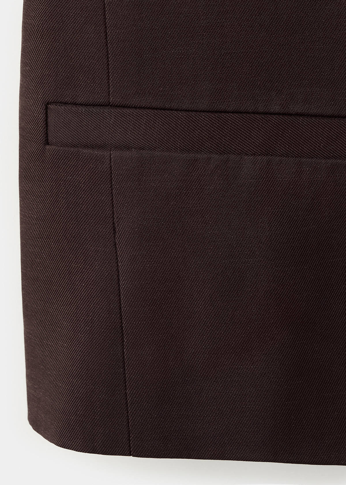 Lyocell buttoned gilet — Chocolate