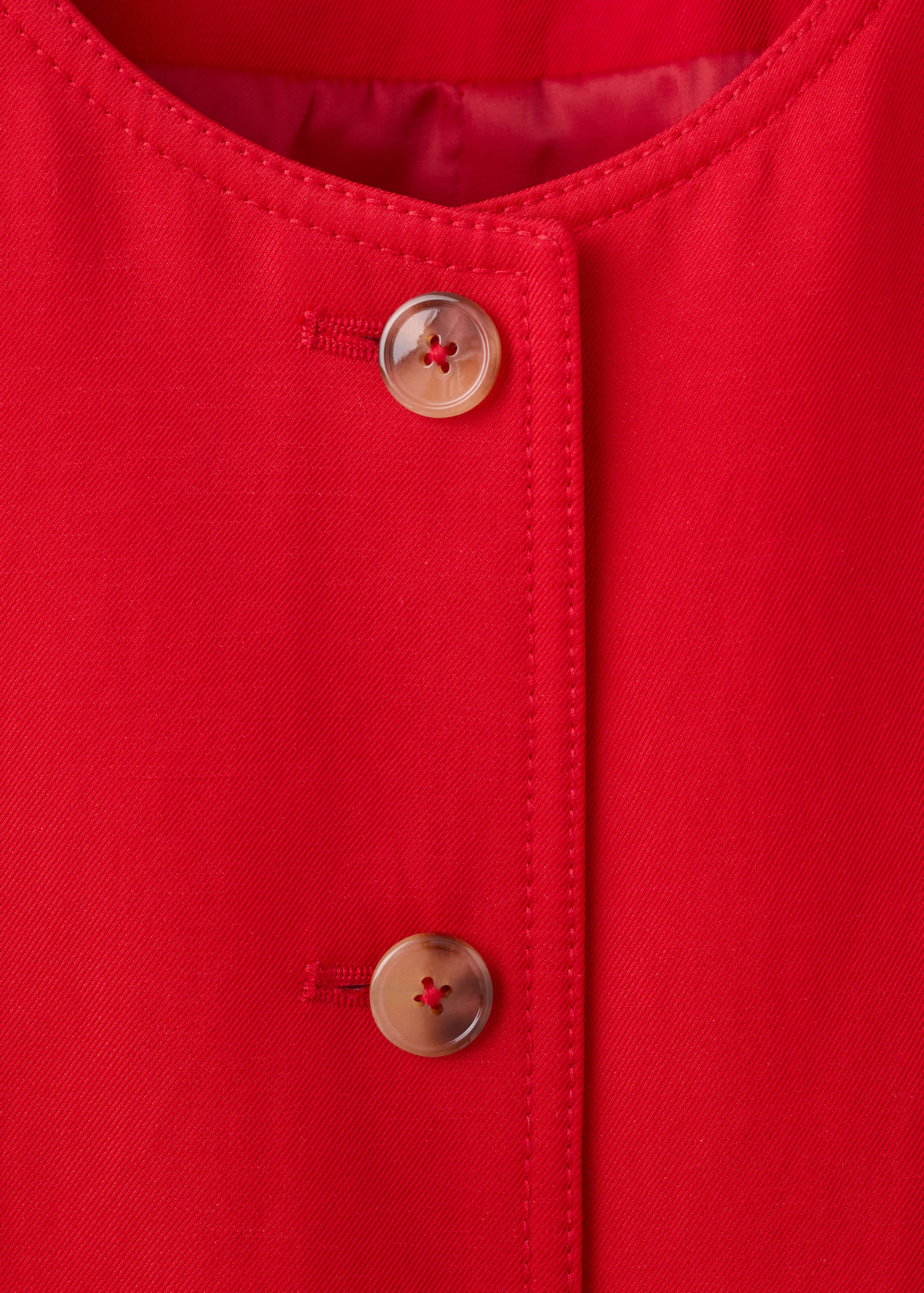 Lyocell buttoned gilet - Details of the article 8