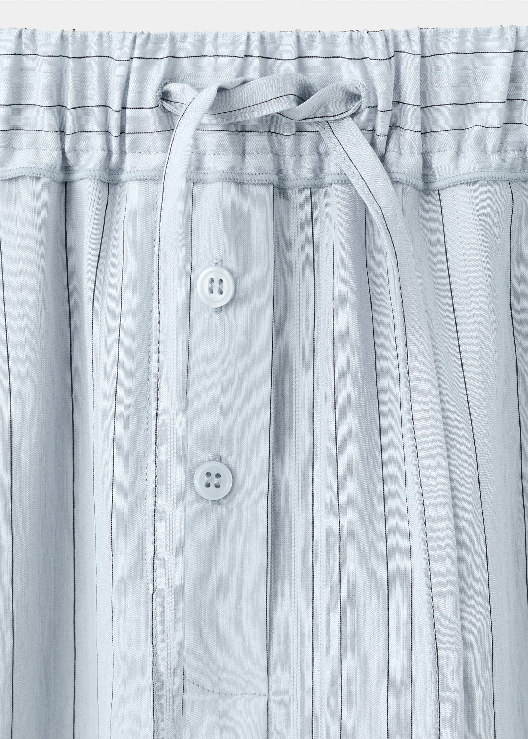Pantalón recto rayas - Detalle del artículo 0, Azul. Ref: 37092893-00.