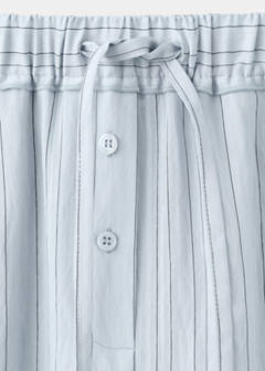 Straight striped trousers — Blue 7