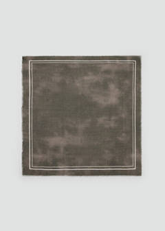 Modal cotton printed foulard — Brown 1