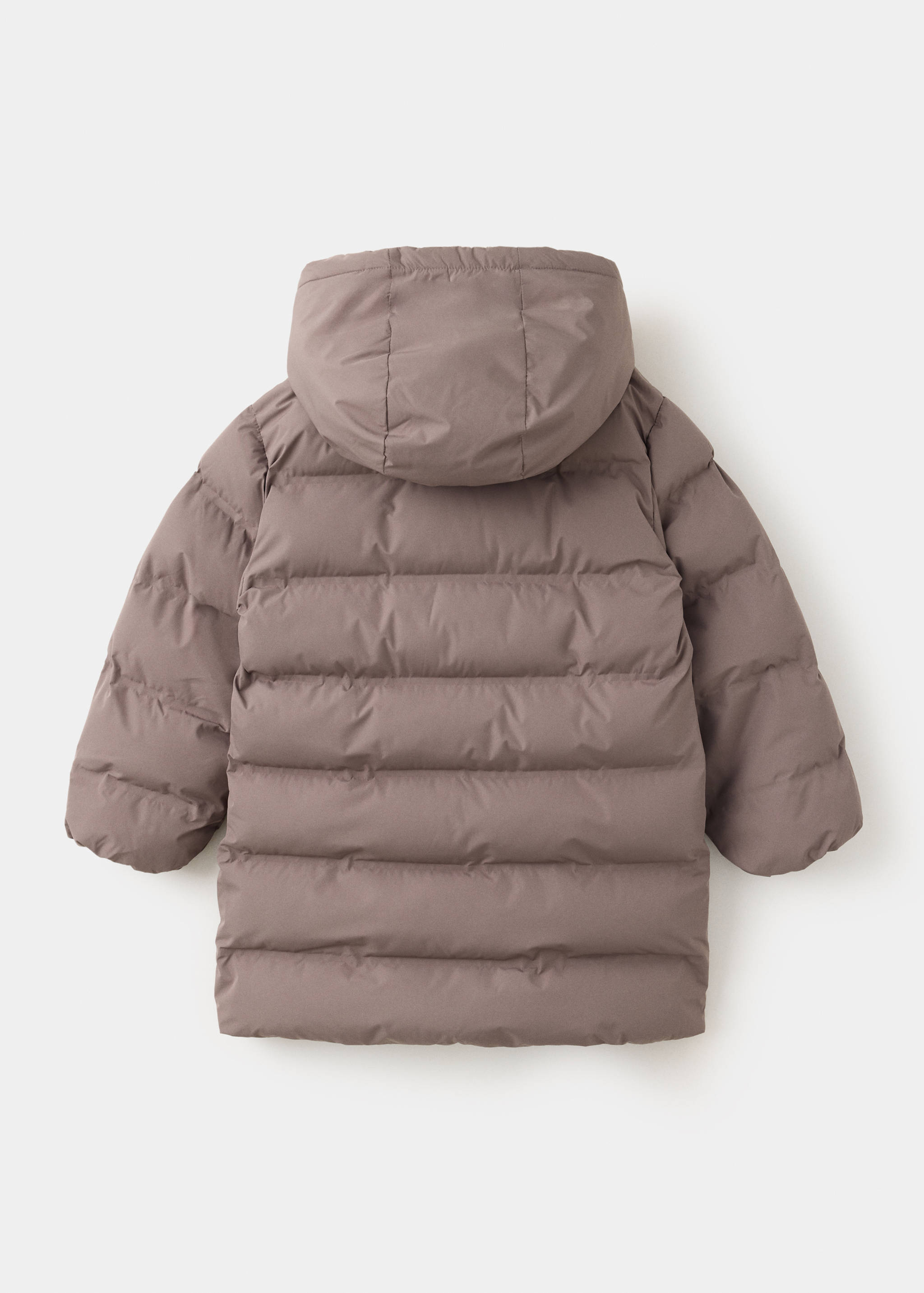 Anorak largo acolchado capucha - Reverso del artículo