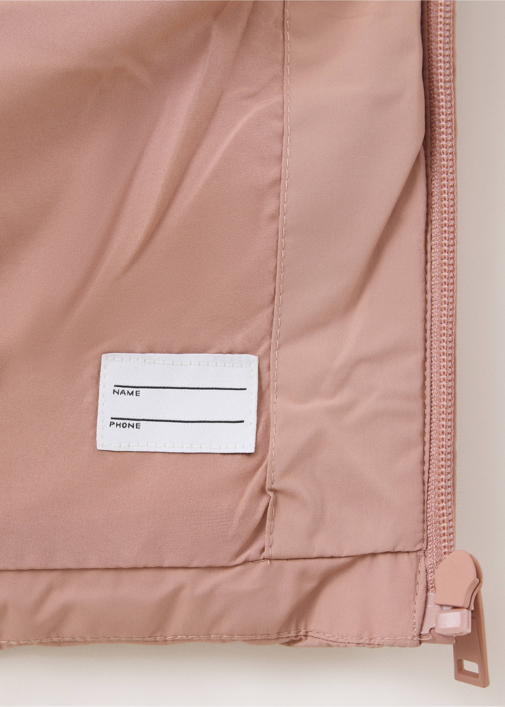 Long padded anorak with hood - Details of the article 0, Pink. Ref: 37092896-00.