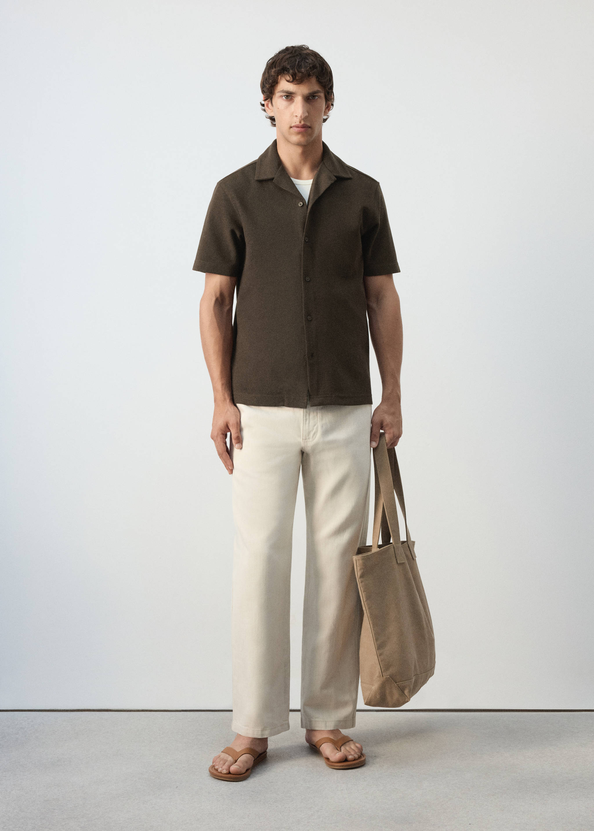 Regular fit textured shirt - General plane