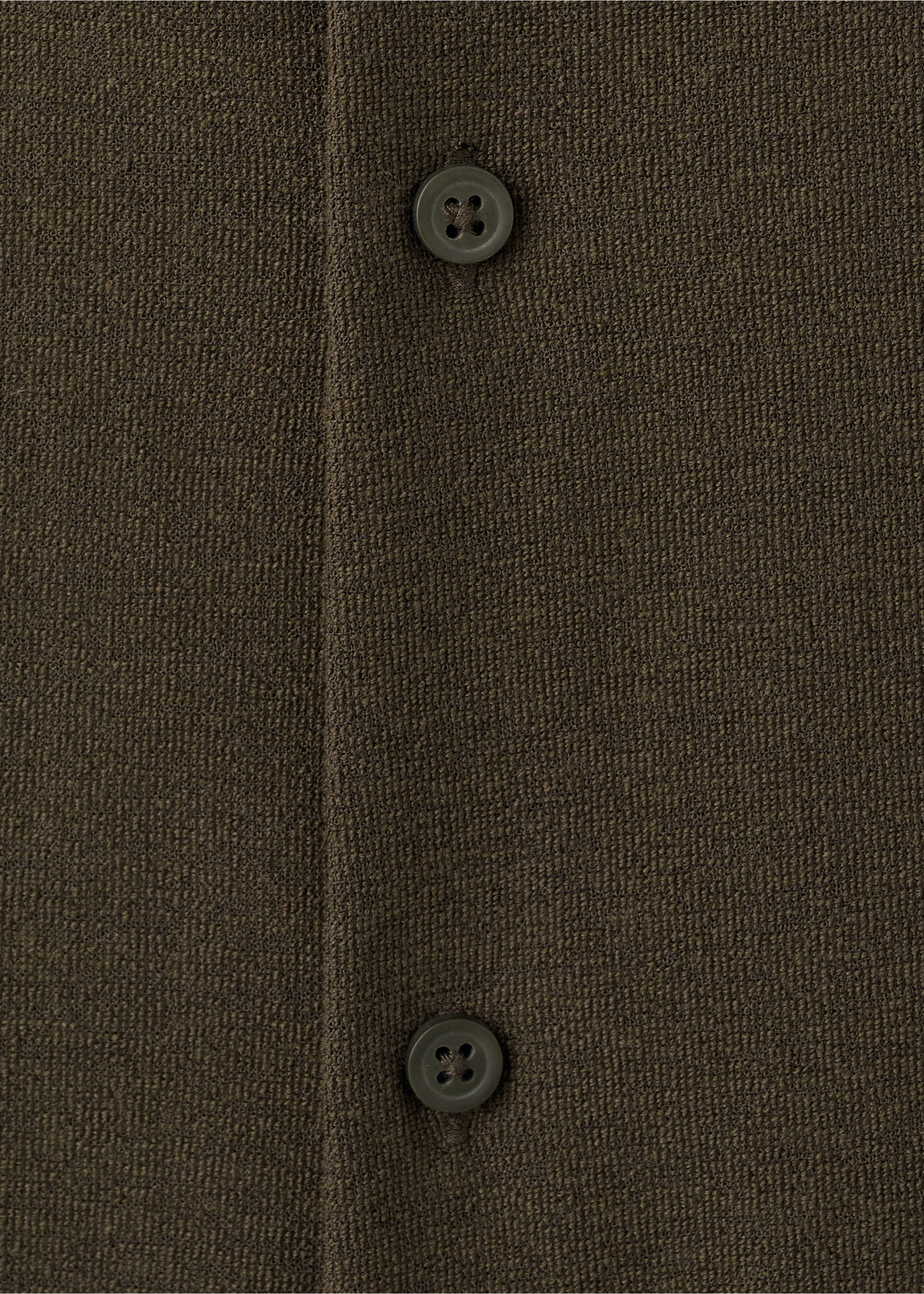 Regular fit textured shirt - Details of the article 8, Brown. Ref: 37092897-00.