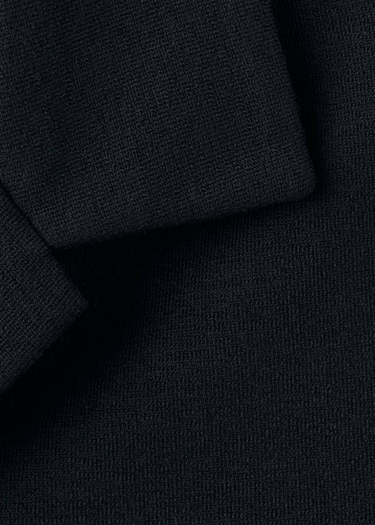 Regular fit cotton blend textured shirt — Black