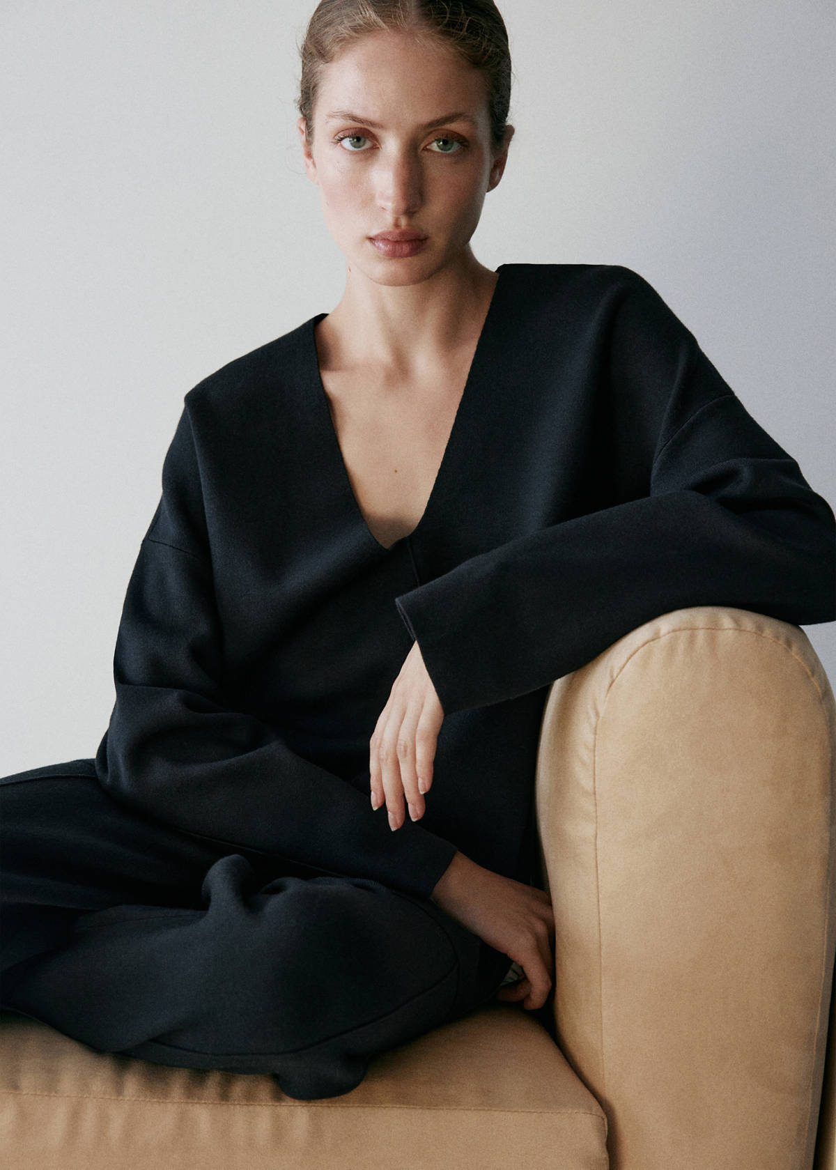 Milano-knit sweater — Black