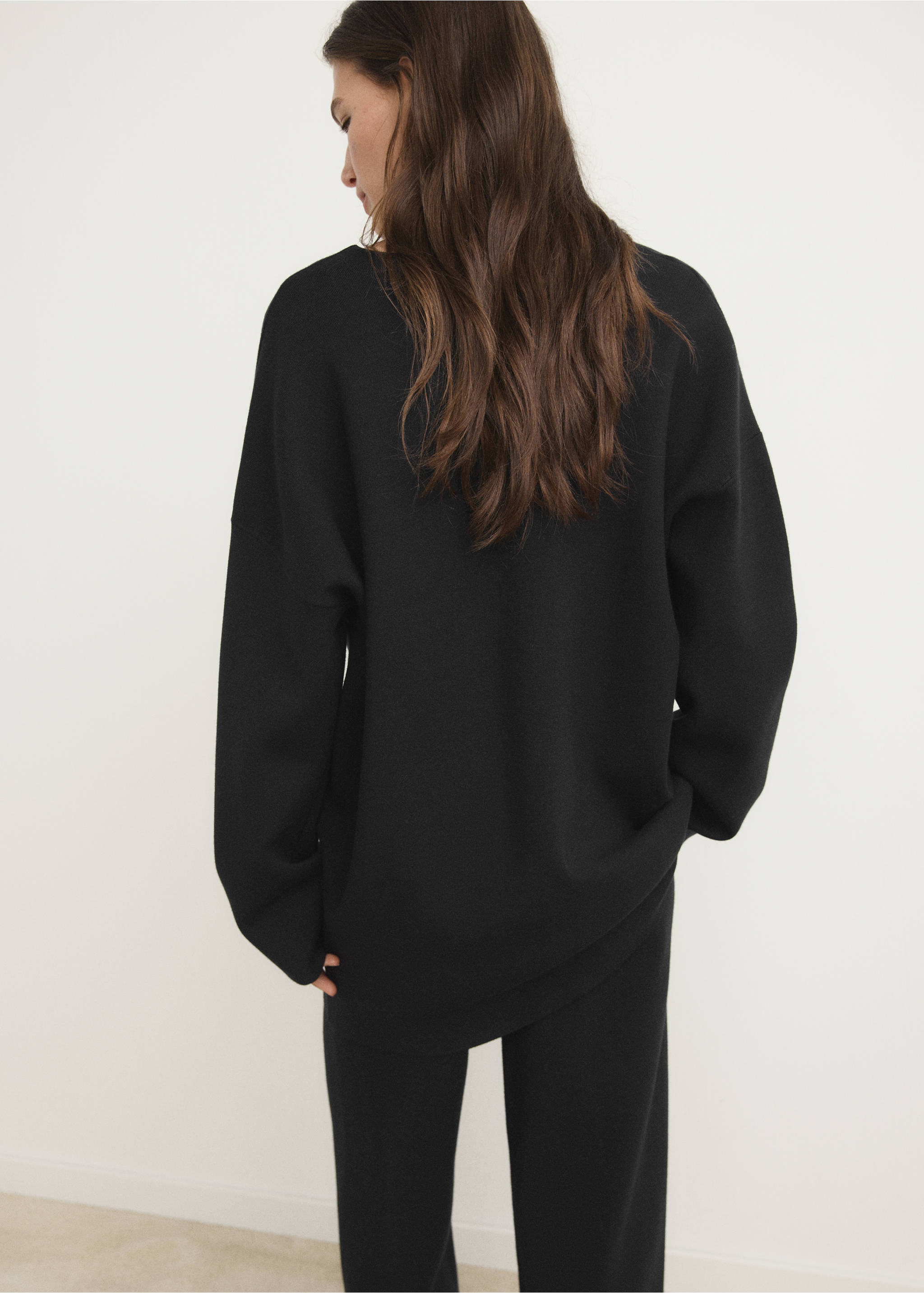 Pull en maille Milano - Verso de l’article, Noir. Ref: 37092898-00.
