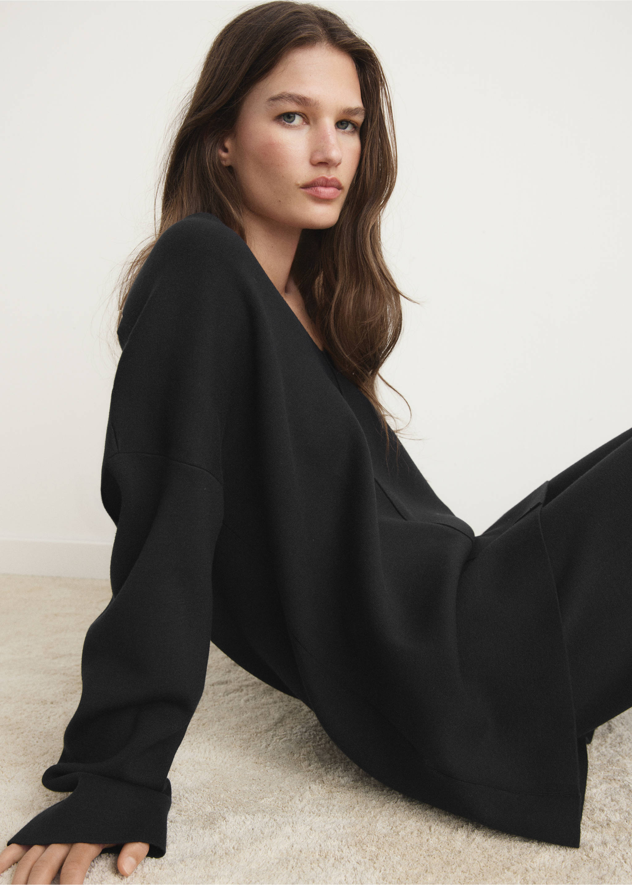 Pull en maille Milano - Détail de l'article 2, Noir. Ref: 37092898-00.