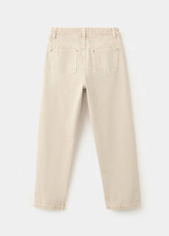 Straight cotton jeans — Sand 5