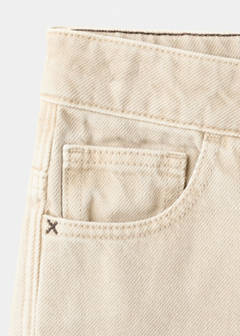 Straight cotton jeans — Sand 6