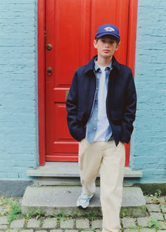 Straight cotton jeans — Sand 1