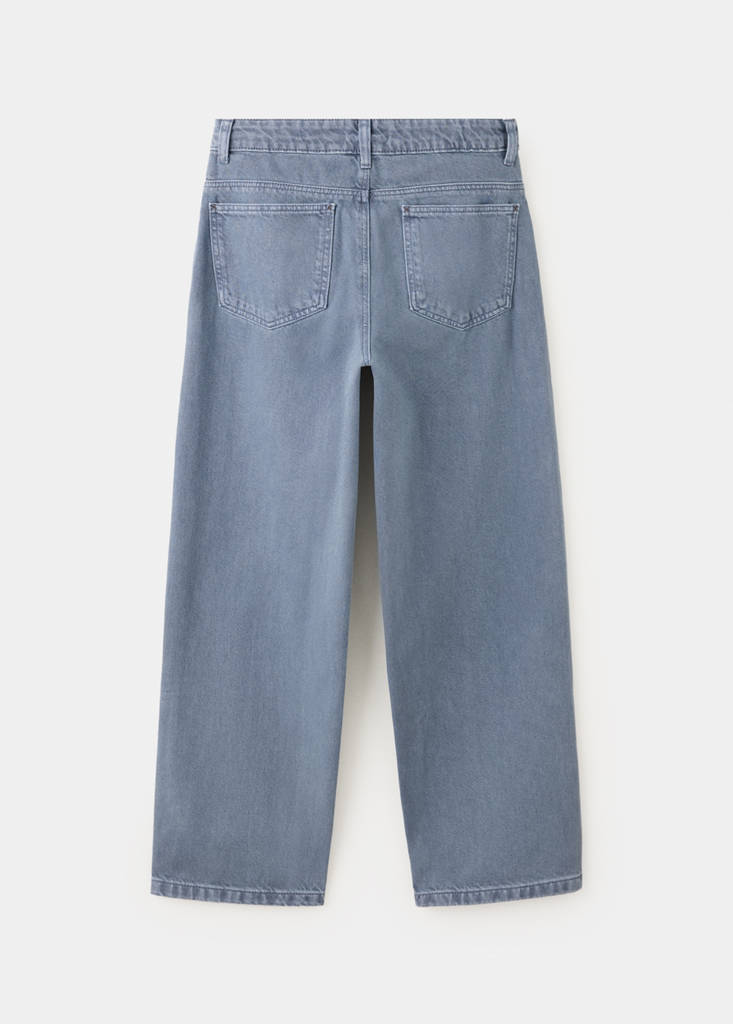 Straight cotton jeans — Blue