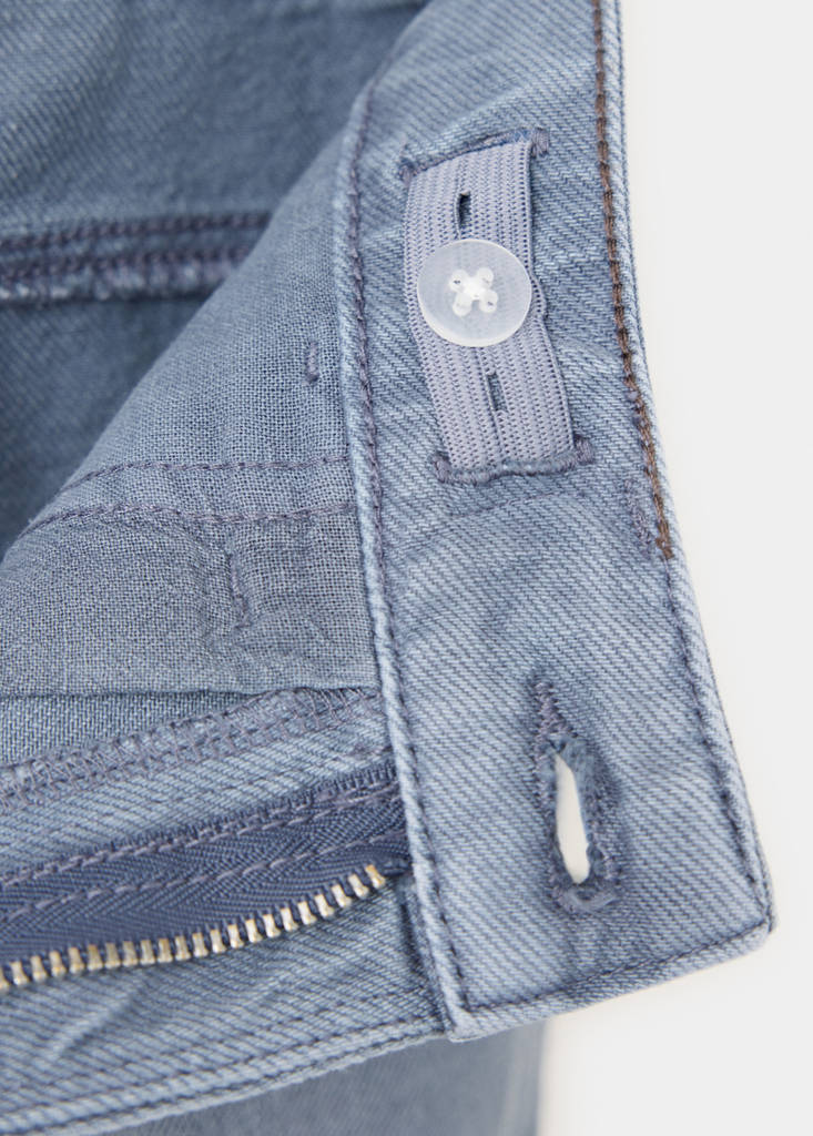 Straight cotton jeans — Blue