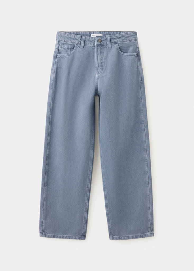 Straight cotton jeans — Blue