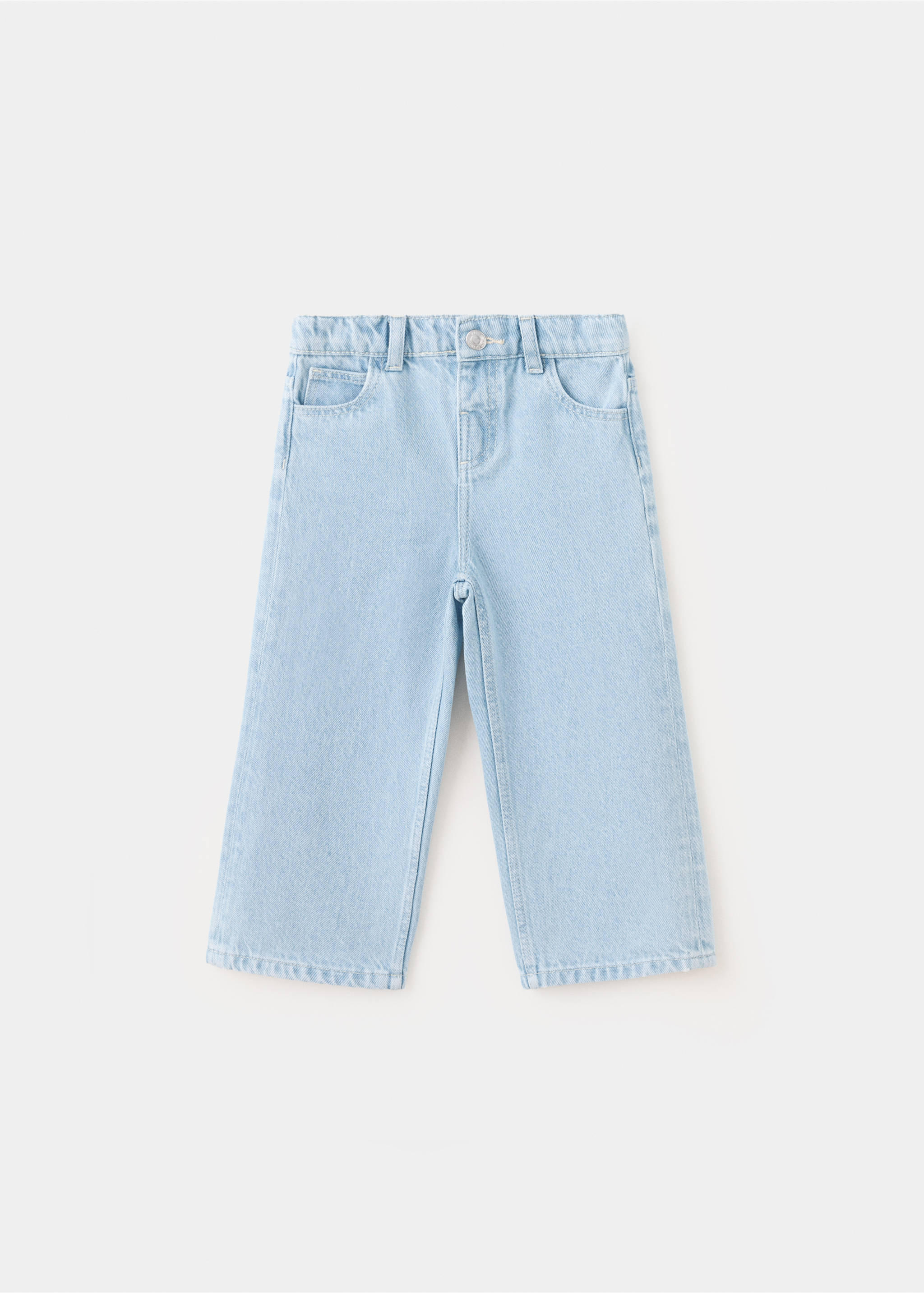 Jeans culotte mid-waist comfort - Article without model, Light Blue. Ref: 37092900-00.