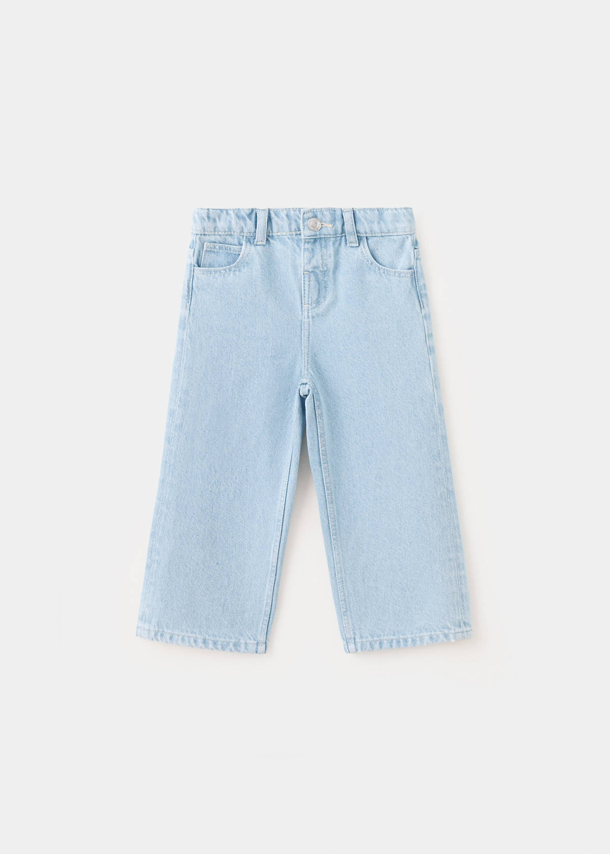 Jeans culotte mid-waist comfort — Light Blue