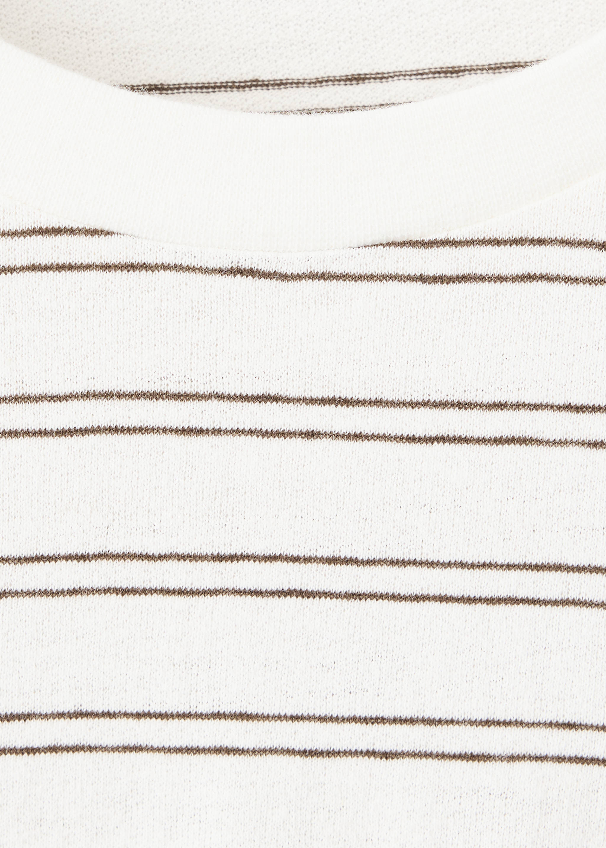 Regular fit cotton-linen blend T-shirt - Details of the article 8
