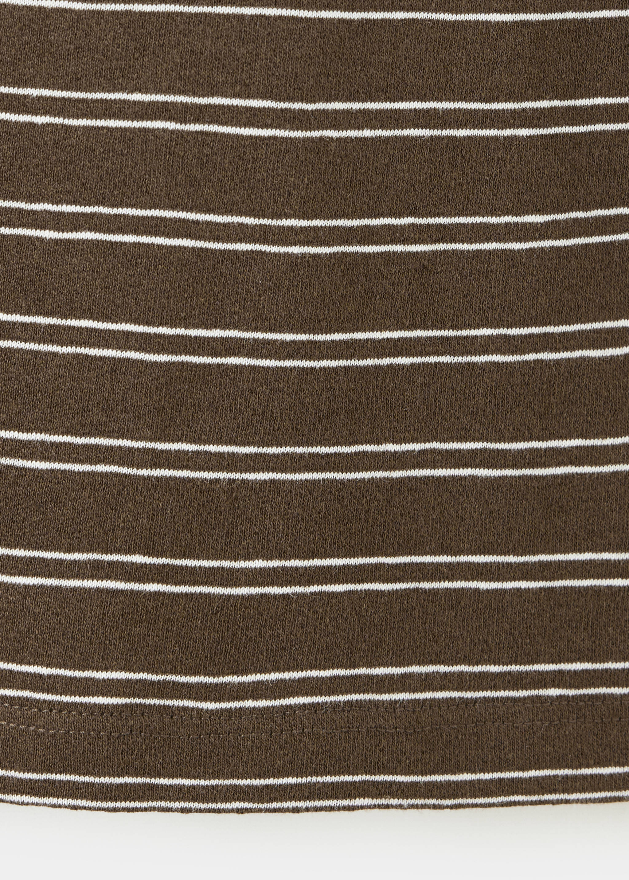 Regular fit cotton-linen blend T-shirt - Details of the article 0