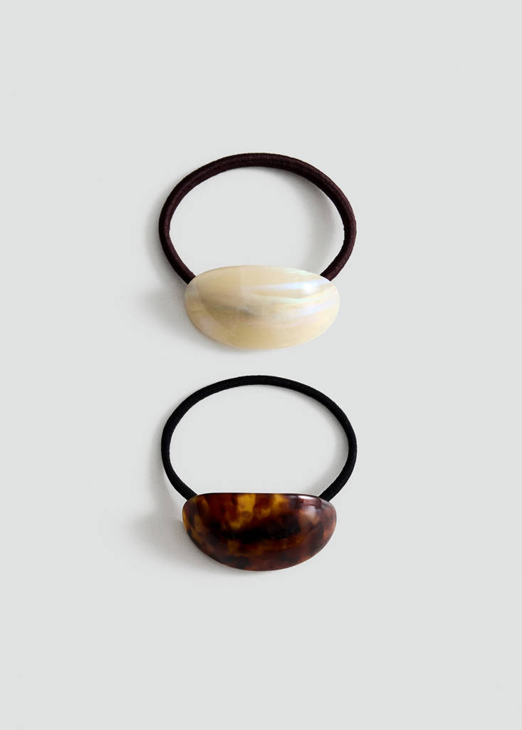 Pack of 2 hair bobbles — Chocolate