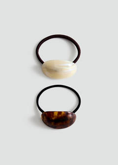 Pack of 2 hair bobbles — Chocolate 1